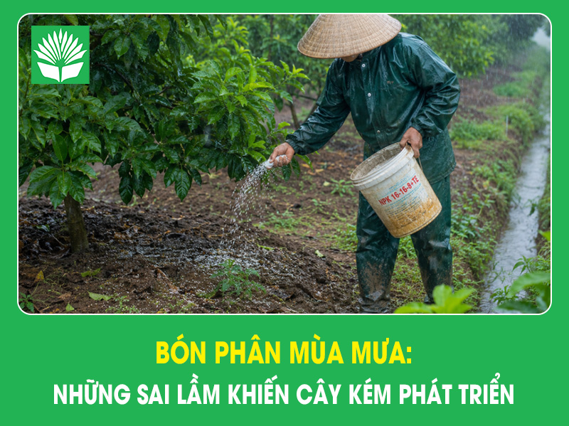 Bón phân mùa mưa: Những sai lầm khiến cây kém phát triển