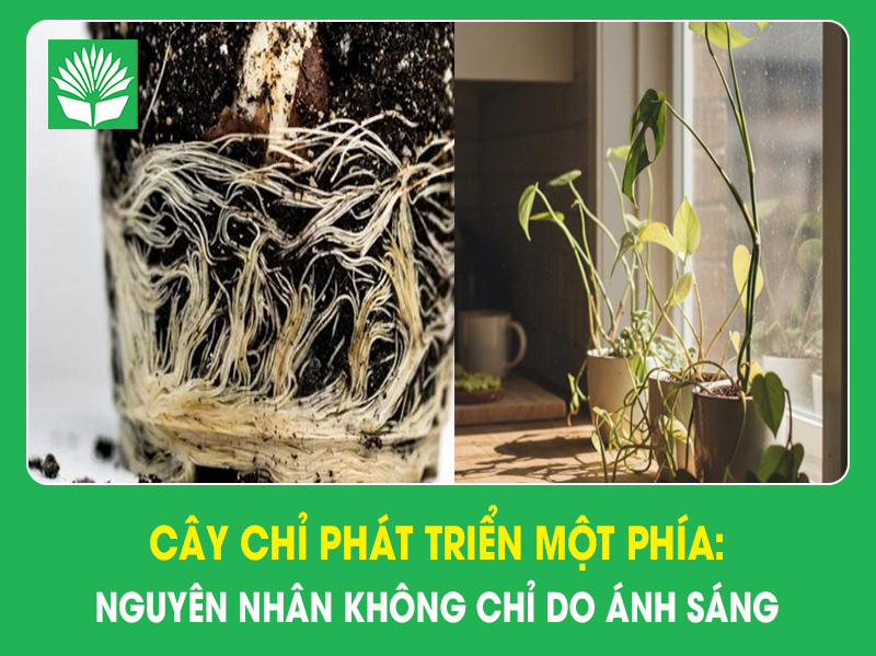 Cây chỉ phát triển một phía: Nguyên nhân không chỉ do ánh sáng