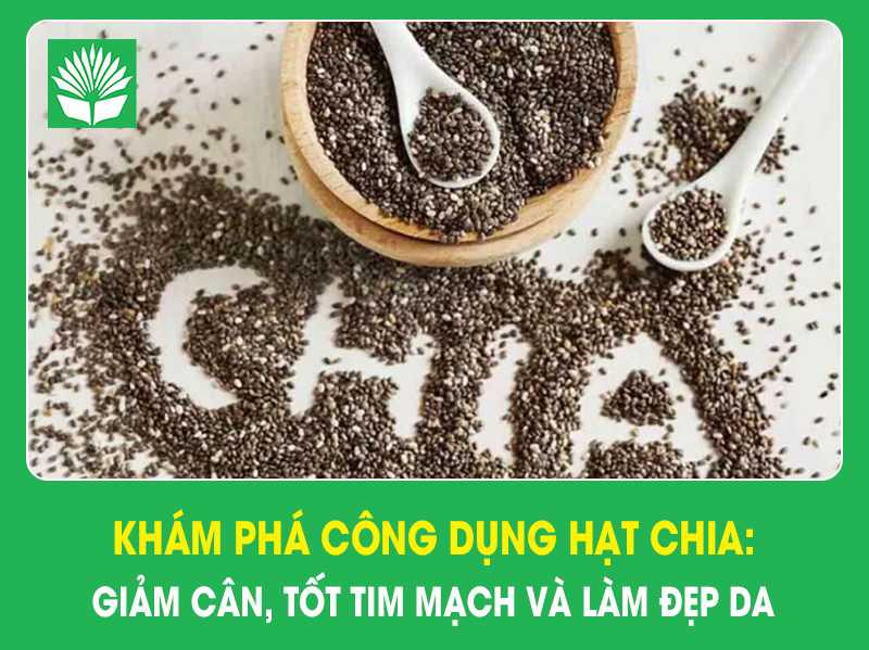 Khám phá công dụng hạt chia: Giảm cân, tốt tim mạch và làm đẹp da