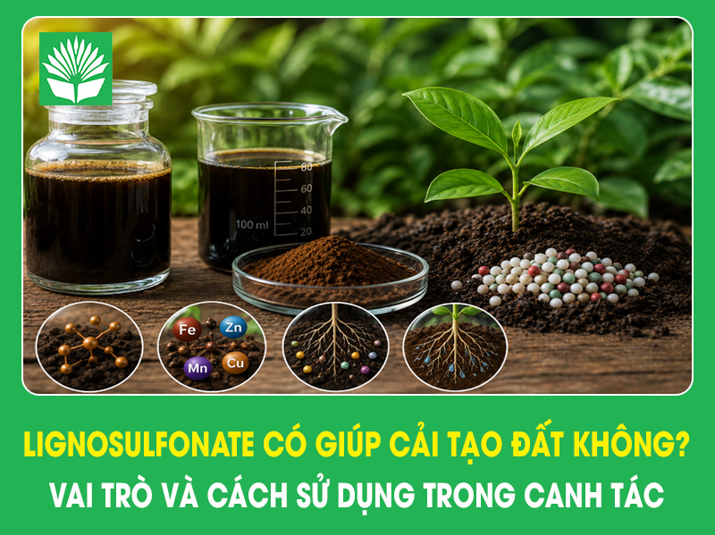 Lignosulfonate có giúp cải tạo đất không? Vai trò và cách sử dụng trong canh tác