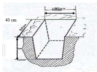 Kích thước hố tiêu chuẩn