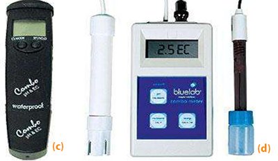 pH/EC/TDS tester - pH/EC/TDS/temp meter